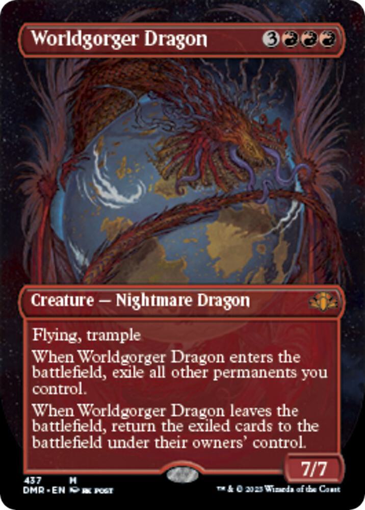 Worldgorger Dragon (Borderless) [Dominaria Remastered] 437
