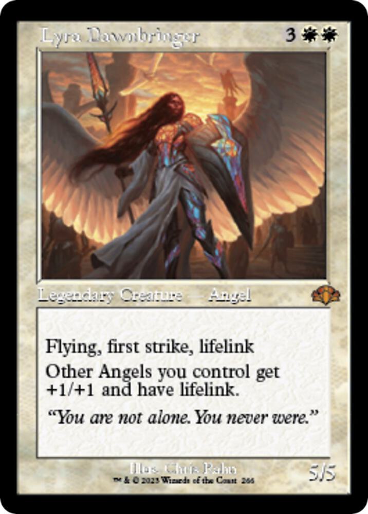 Lyra Dawnbringer (Retro Frame) [Dominaria Remastered] 266