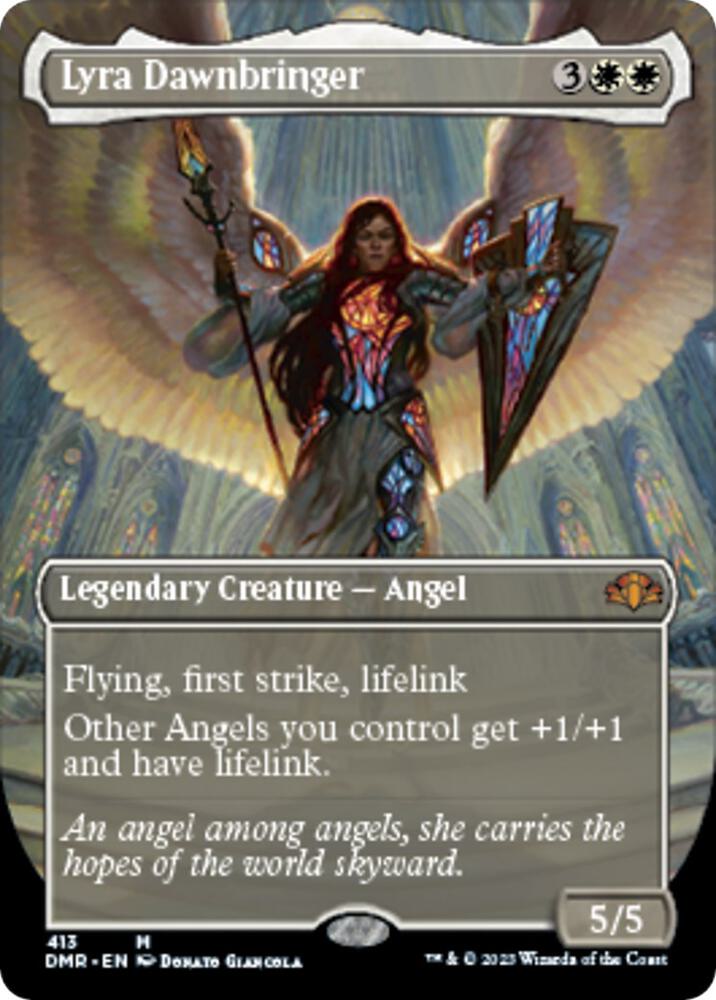 Lyra Dawnbringer (Borderless) [Dominaria Remastered] 413