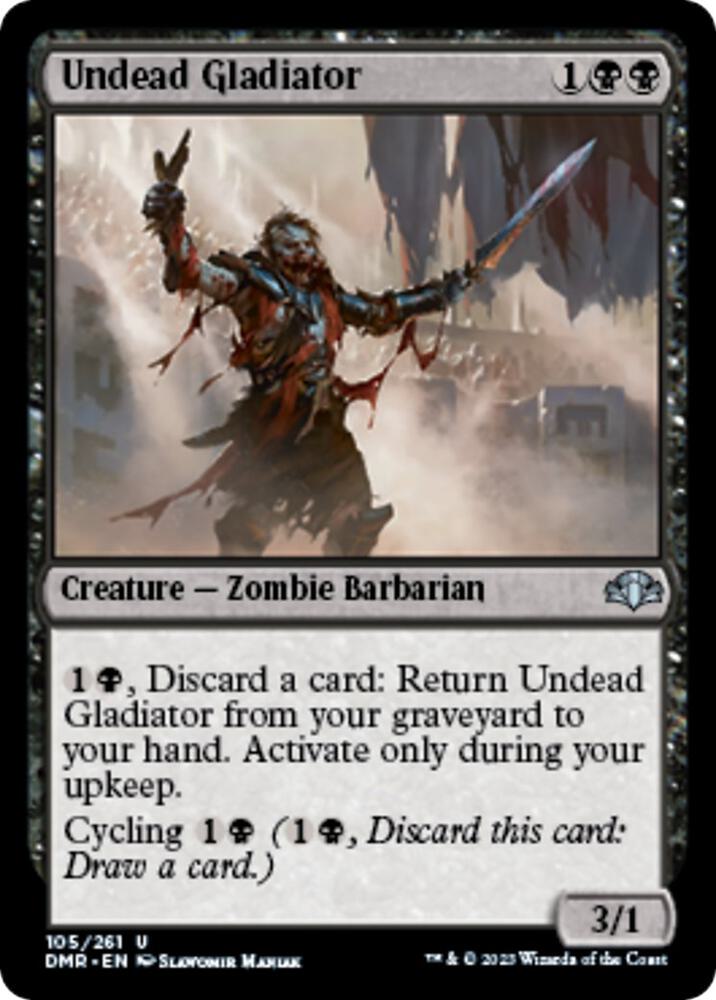 Undead Gladiator [Dominaria Remastered] 105
