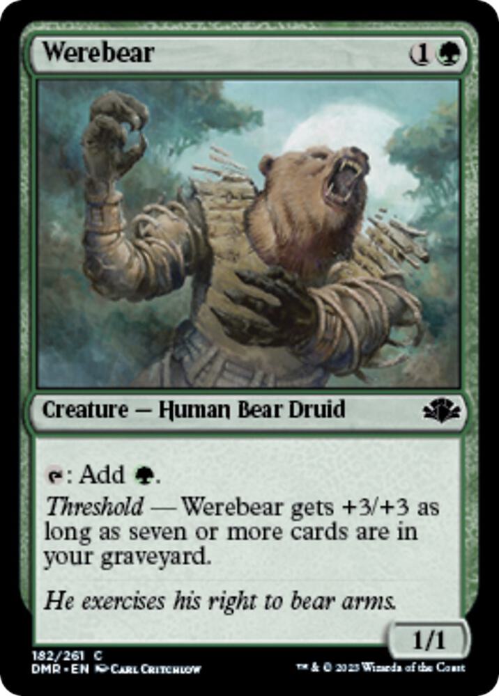Werebear [Dominaria Remastered] 182