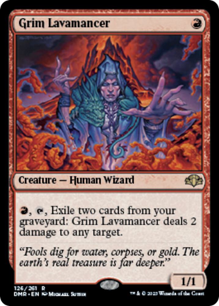 Grim Lavamancer [Dominaria Remastered] 126