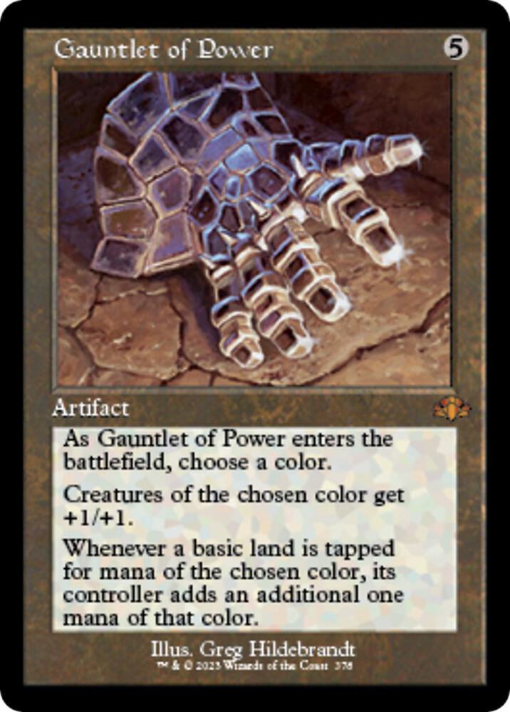 Gauntlet of Power (Retro Frame) [Dominaria Remastered] 378