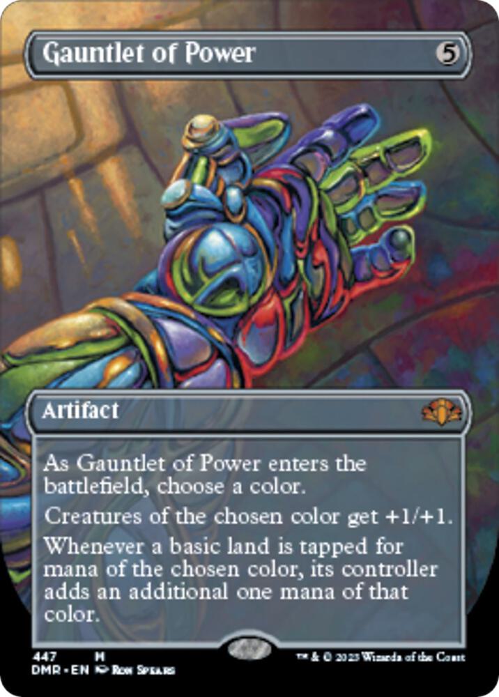 Gauntlet of Power (Borderless) [Dominaria Remastered] 447