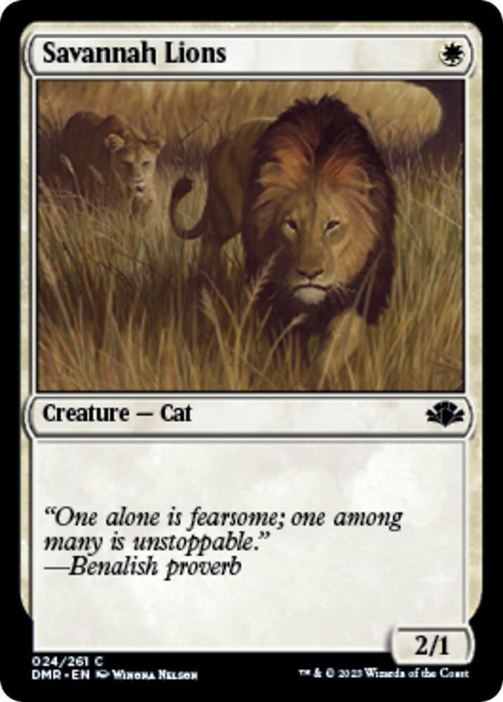 Savannah Lions [Dominaria Remastered] 24