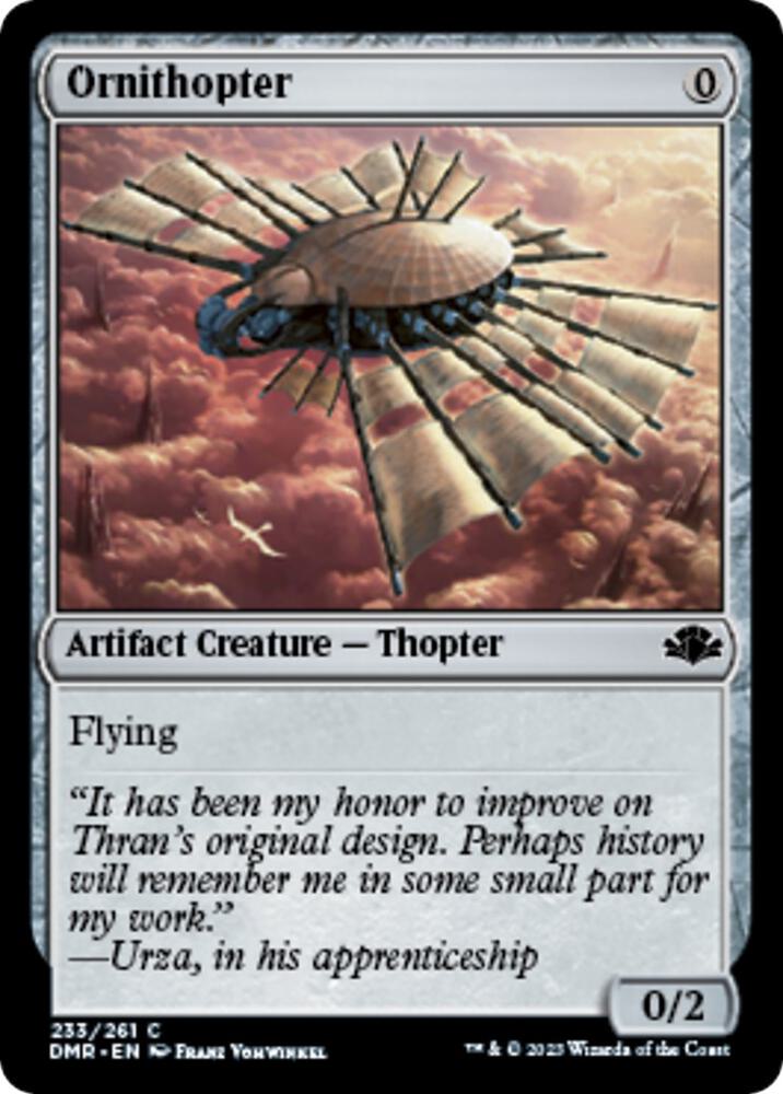 Ornithopter [Dominaria Remastered] 233