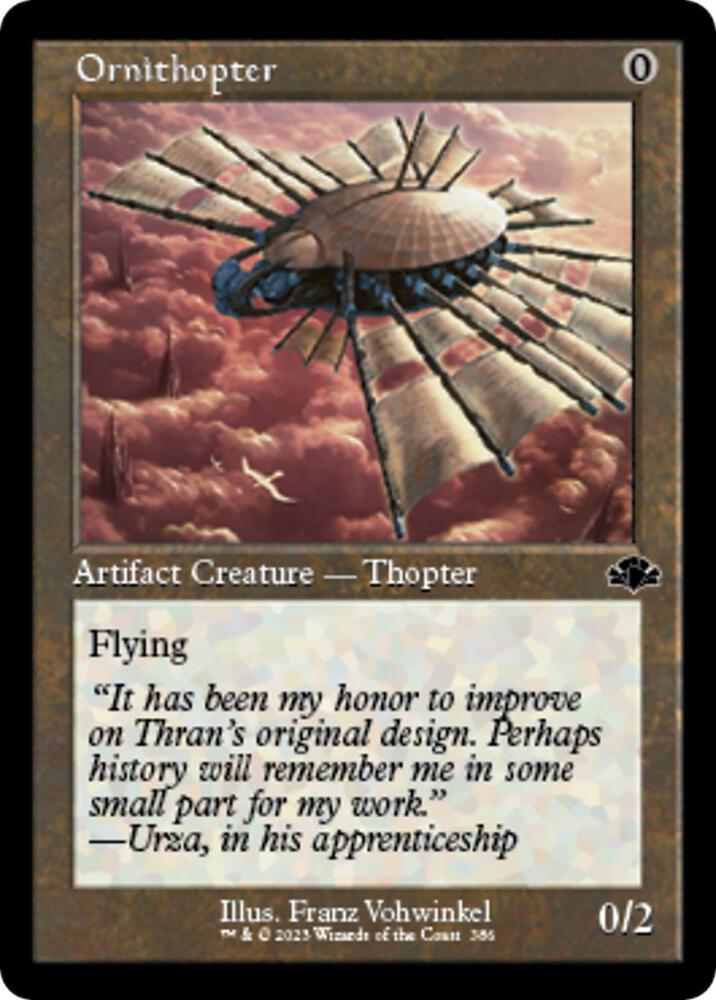 Ornithopter (Retro Frame) [Dominaria Remastered] 386