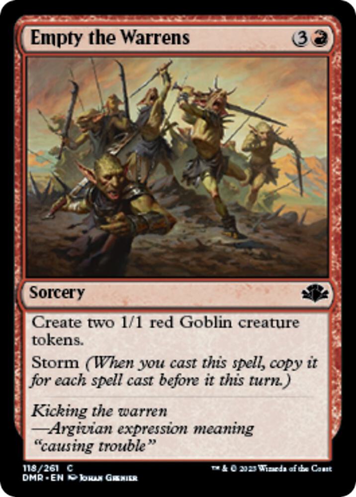 Empty the Warrens [Dominaria Remastered] 118