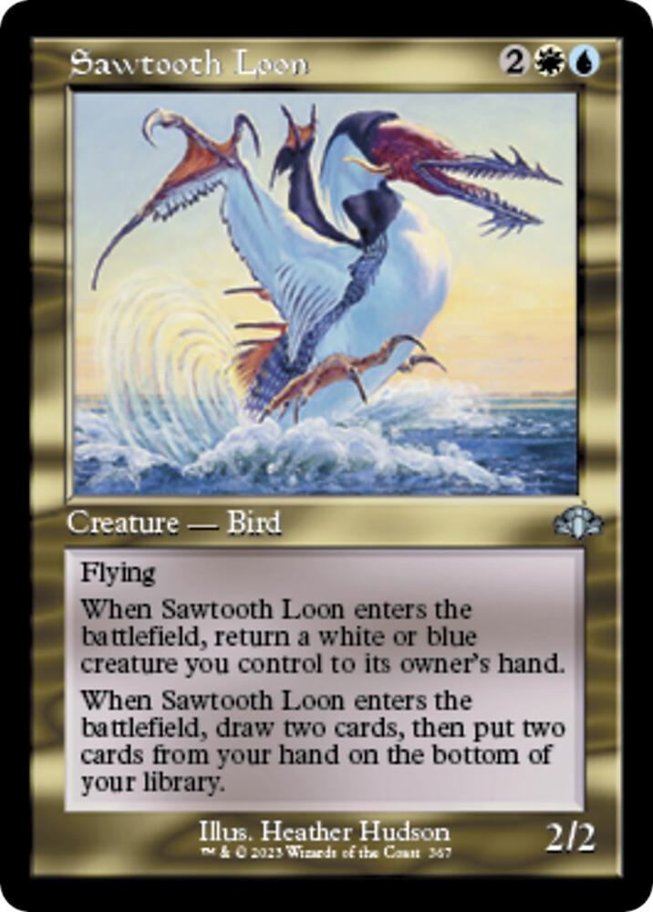 Sawtooth Loon (Retro Frame) [Dominaria Remastered] 367