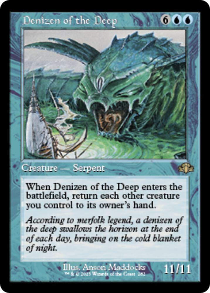 Denizen of the Deep (Retro Frame) [Dominaria Remastered] 282