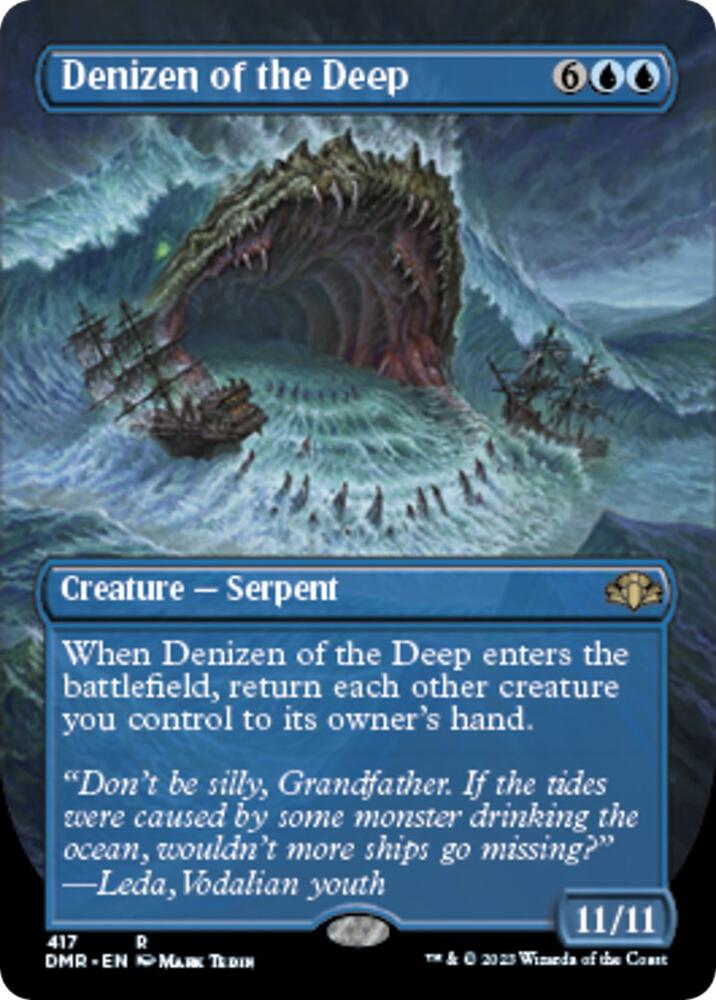 Denizen of the Deep (Borderless) [Dominaria Remastered] 417