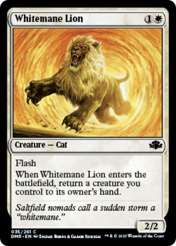 Whitemane Lion [Dominaria Remastered] 35
