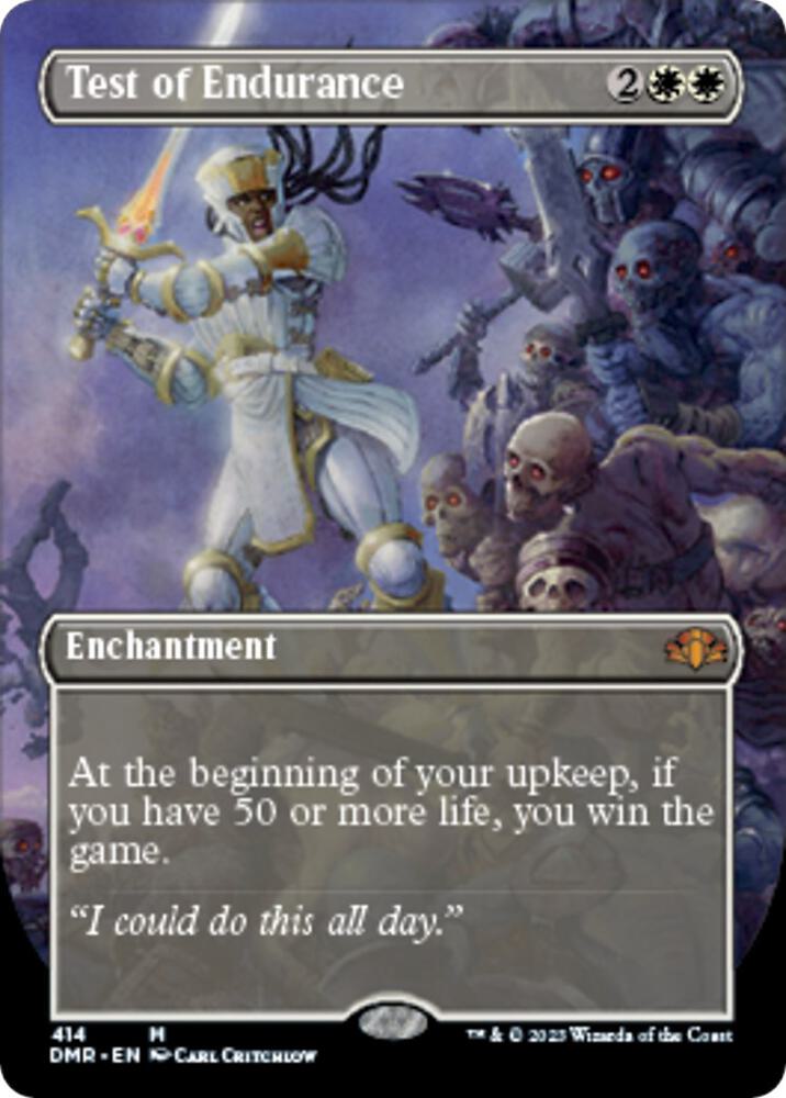 Test of Endurance (Borderless) [Dominaria Remastered] 414