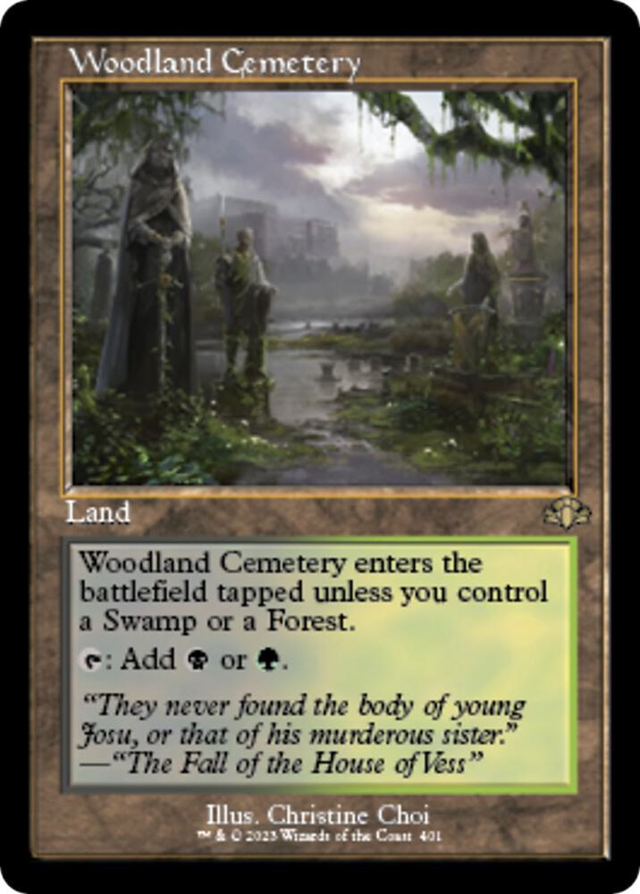 Woodland Cemetery (Retro Frame) [Dominaria Remastered] 401
