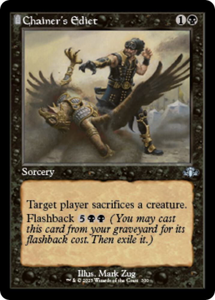 Chainer's Edict (Retro Frame) [Dominaria Remastered] 300