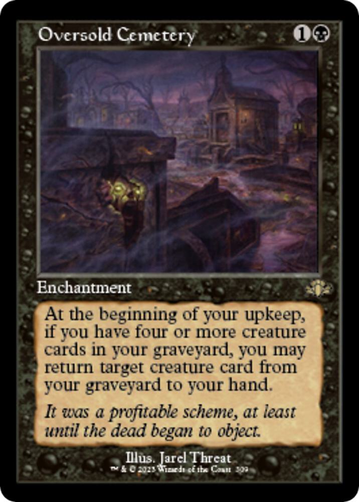 Oversold Cemetery (Retro Frame) [Dominaria Remastered] 309