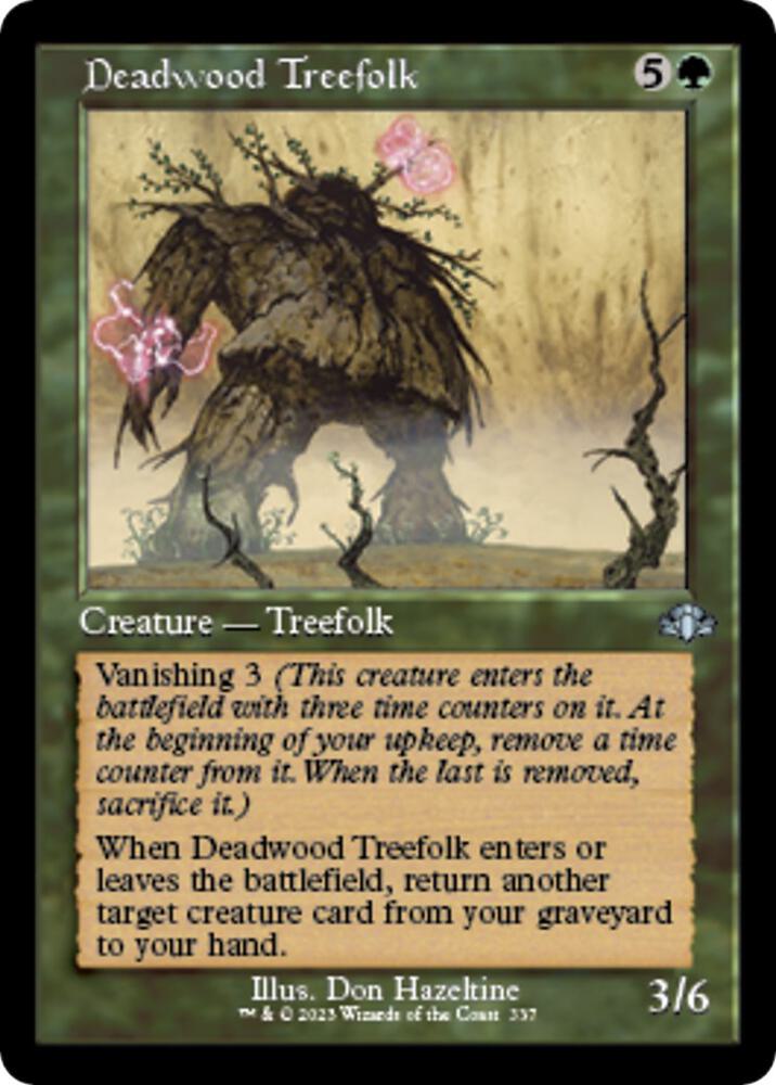 Deadwood Treefolk (Retro Frame) [Dominaria Remastered] 337
