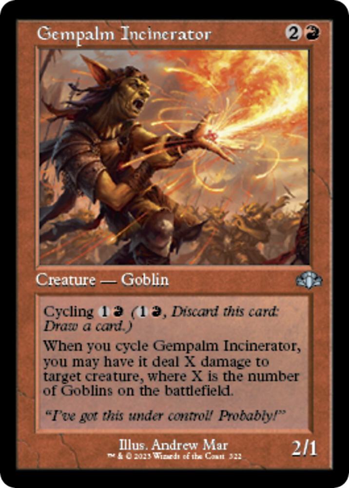 Gempalm Incinerator (Retro Frame) [Dominaria Remastered] 322
