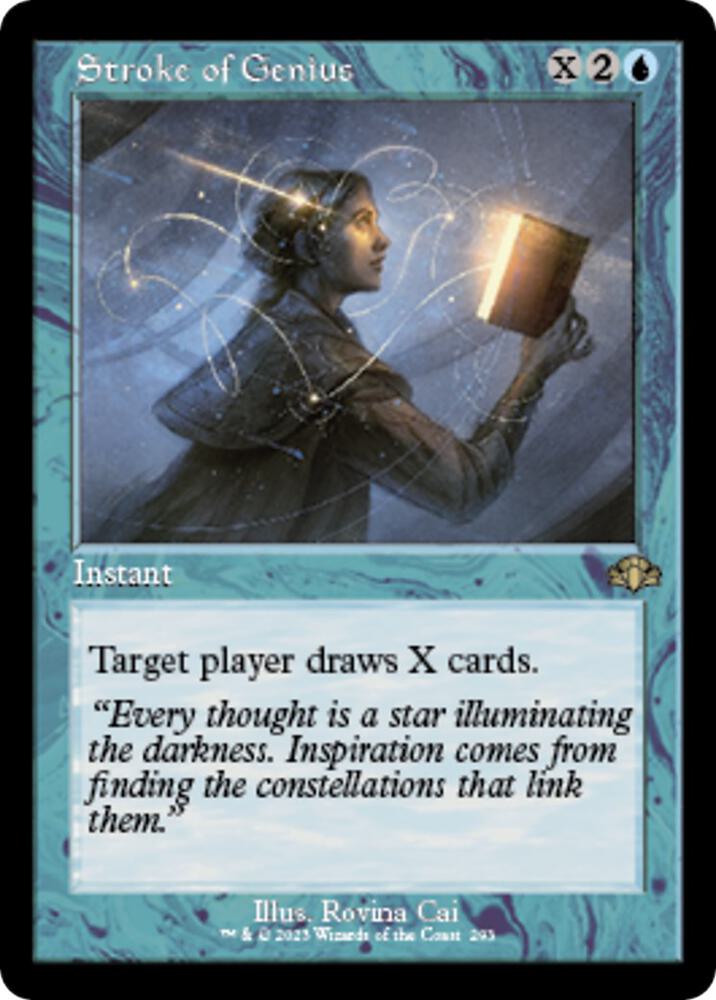 Stroke of Genius (Retro Frame) [Dominaria Remastered] 293