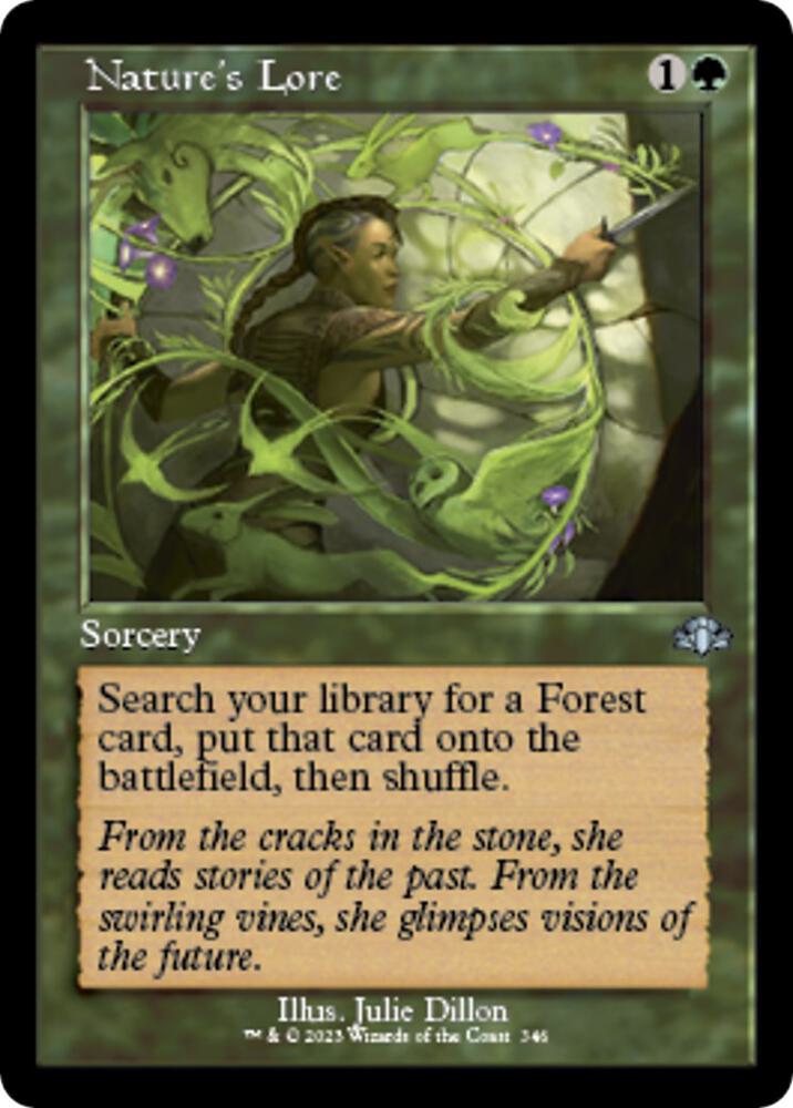 Nature's Lore (Retro Frame) [Dominaria Remastered] 346
