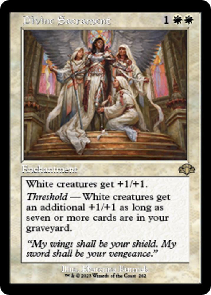 Divine Sacrament (Retro Frame) [Dominaria Remastered] 262