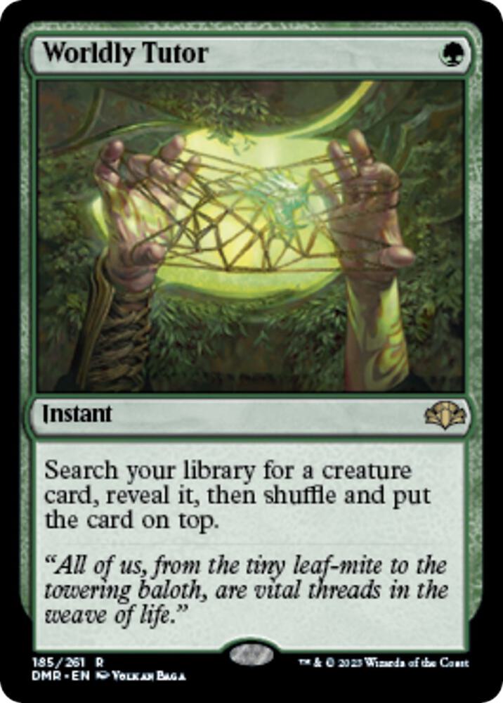 Worldly Tutor [Dominaria Remastered] 185