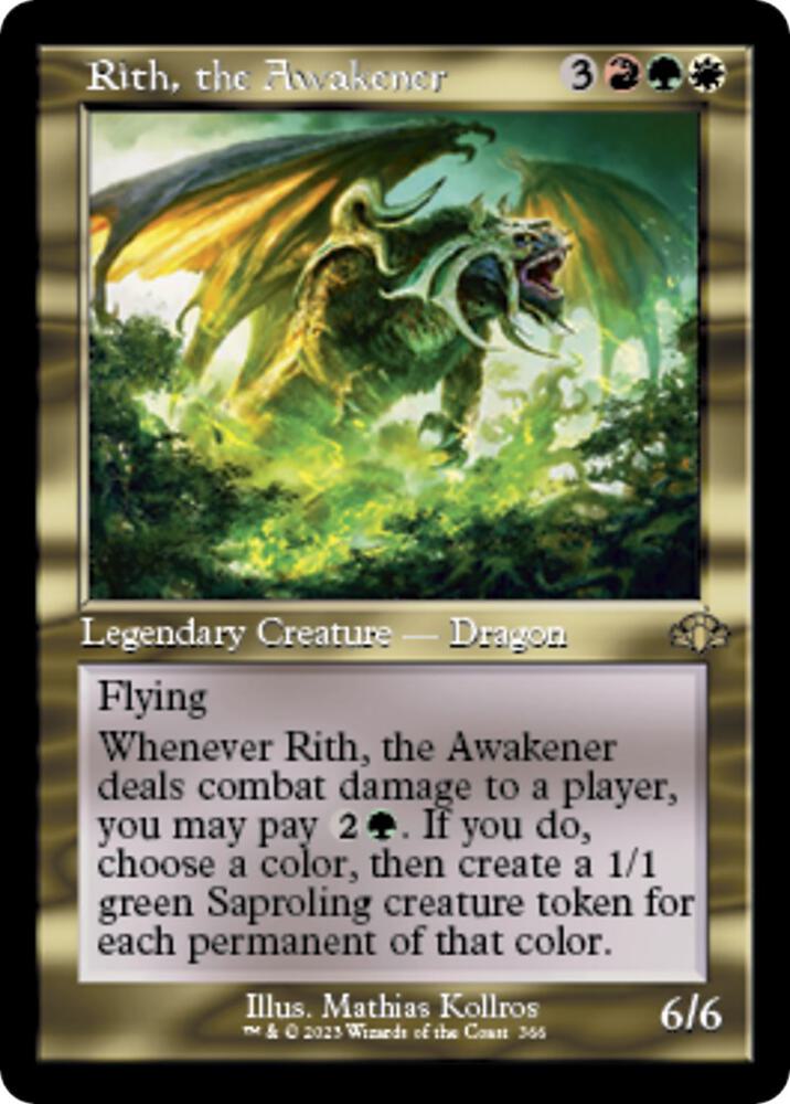 Rith, the Awakener (Retro Frame) [Dominaria Remastered] 366