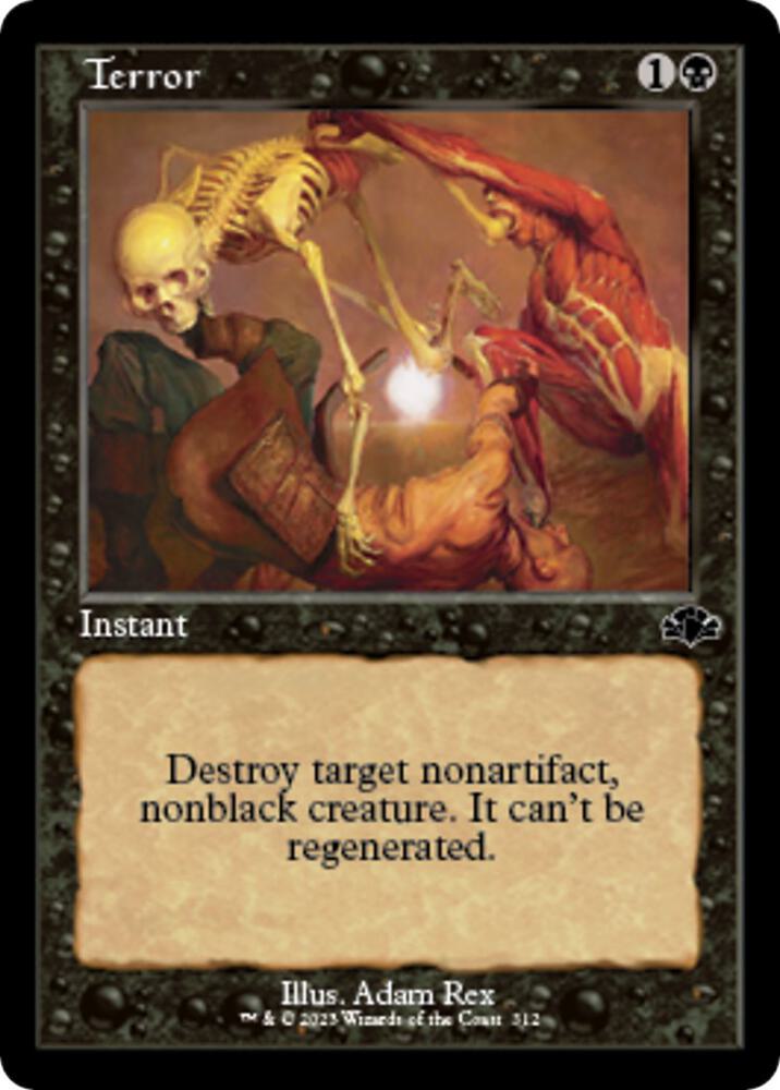 Terror (Retro Frame) [Dominaria Remastered] 312