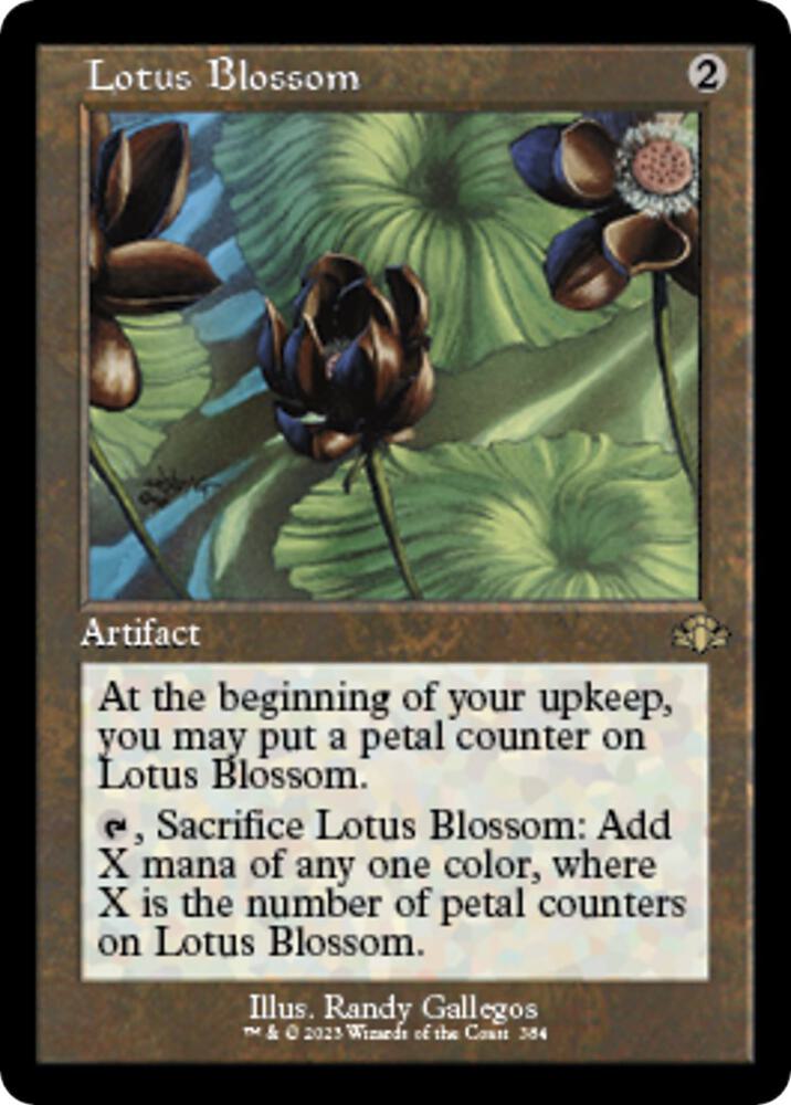 Lotus Blossom (Retro Frame) [Dominaria Remastered] 384