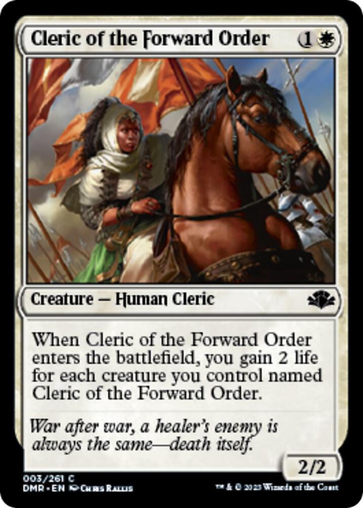 Cleric of the Forward Order [Dominaria Remastered] 3