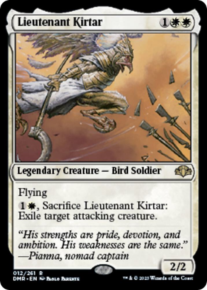 Lieutenant Kirtar [Dominaria Remastered] 12