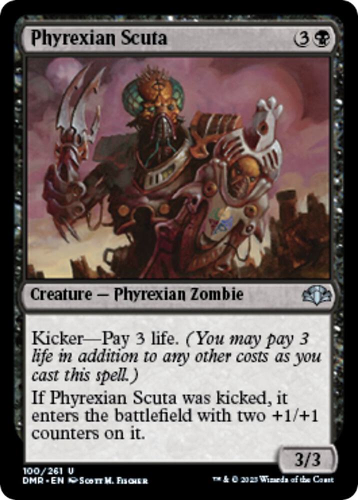 Phyrexian Scuta [Dominaria Remastered] 100