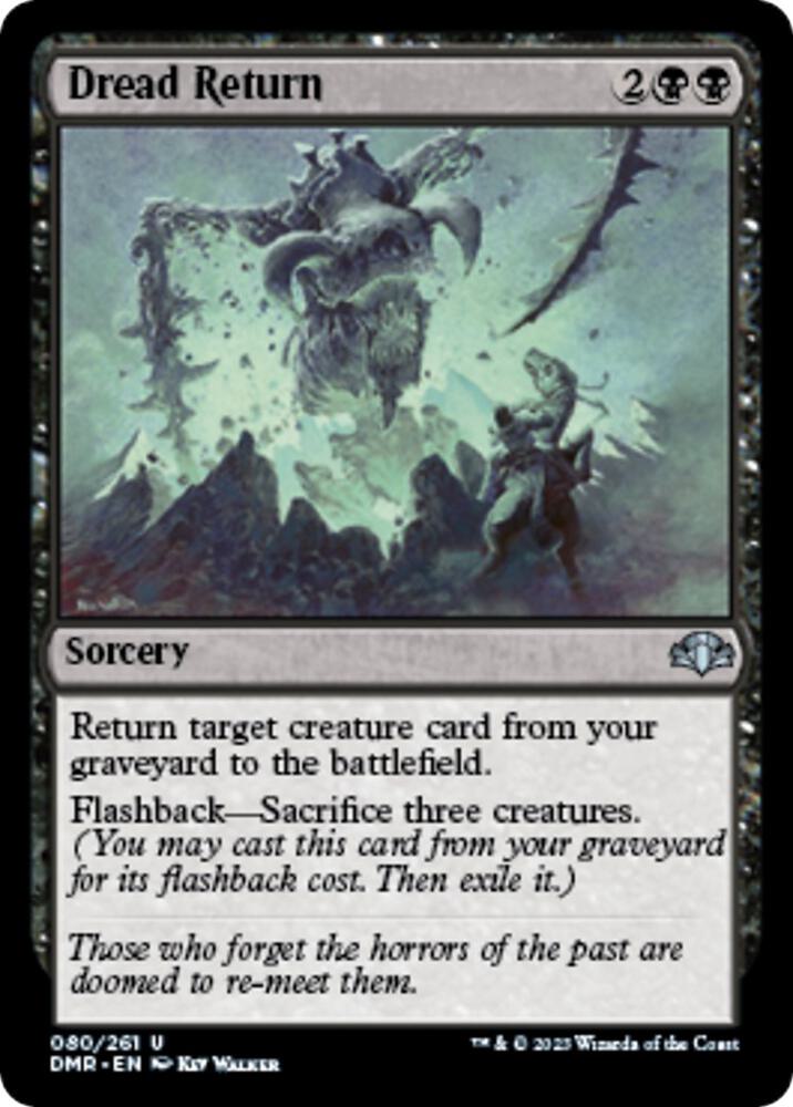 Dread Return [Dominaria Remastered] 80