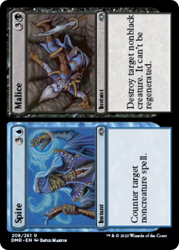 Spite // Malice [Dominaria Remastered] 208