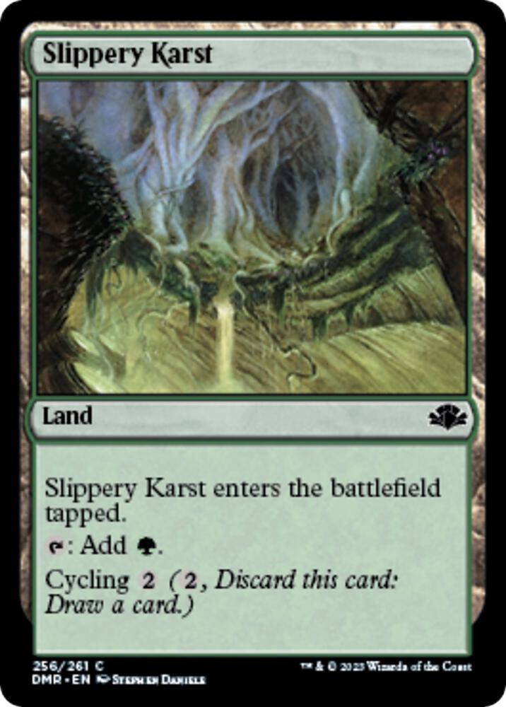 Slippery Karst [Dominaria Remastered] 256