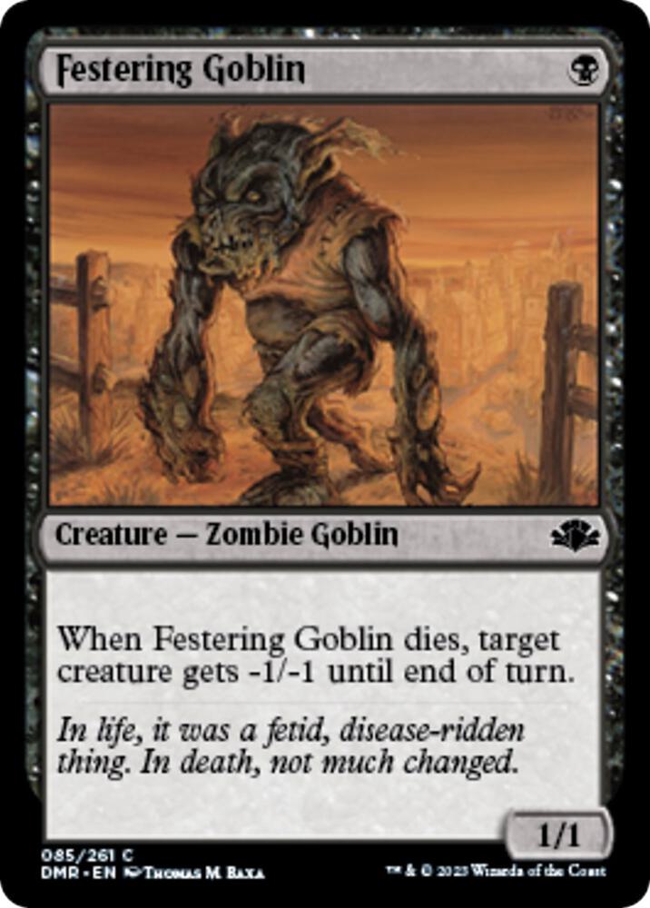 Festering Goblin [Dominaria Remastered] 85