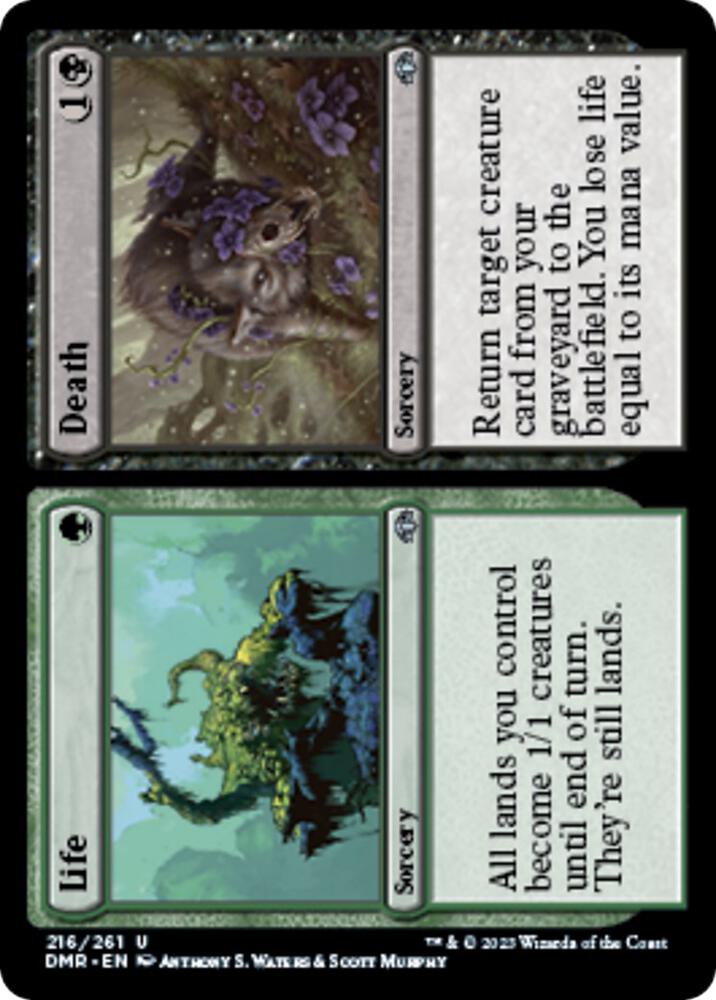 Life // Death [Dominaria Remastered] 216