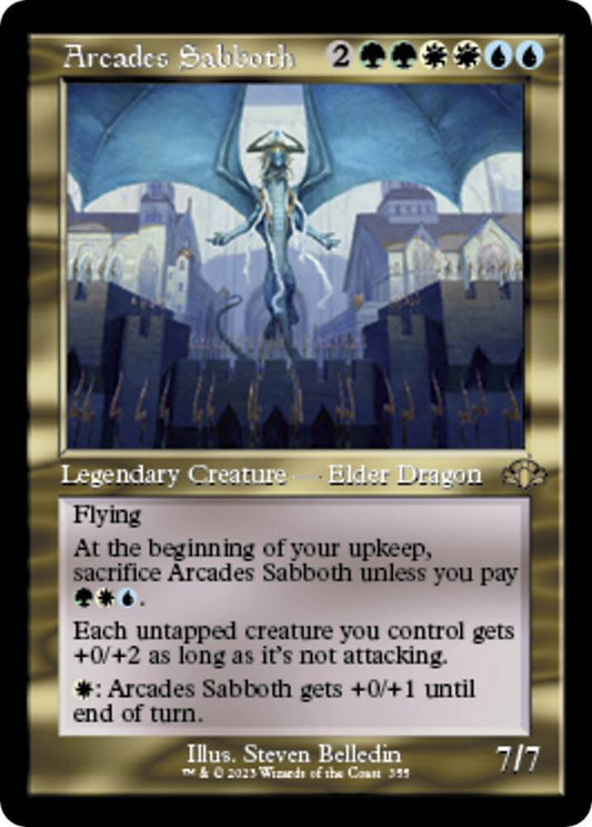 Arcades Sabboth (Retro Frame) [Dominaria Remastered] 355