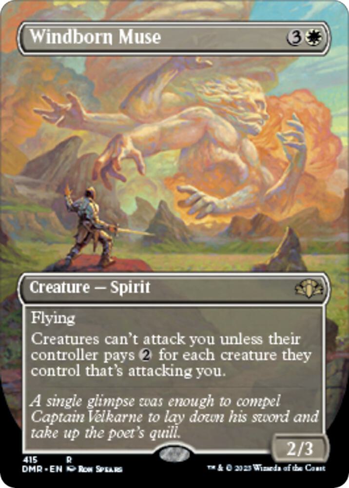 Windborn Muse (Borderless) [Dominaria Remastered] 415
