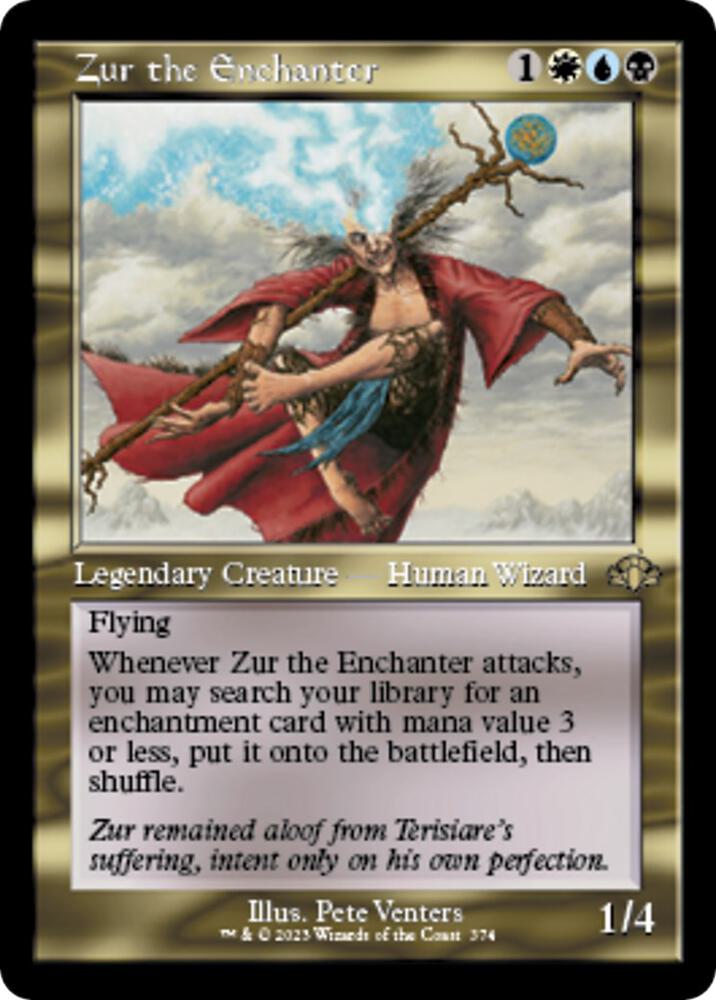 Zur the Enchanter (Retro Frame) [Dominaria Remastered] 374