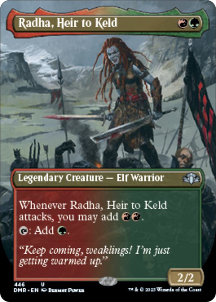 Radha, Heir to Keld (Borderless) [Dominaria Remastered] 446