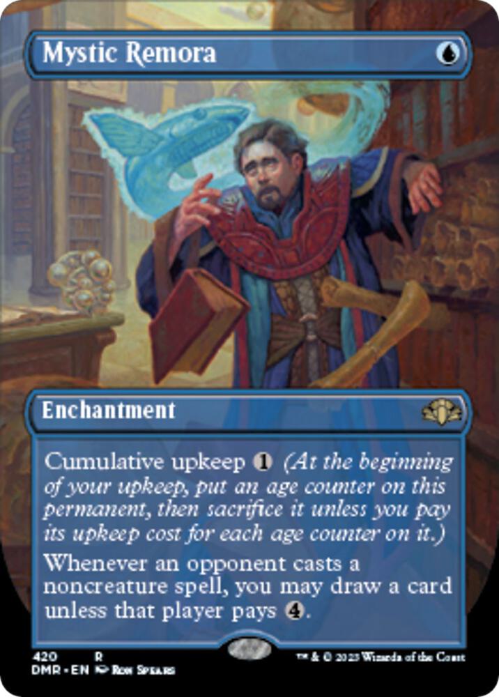Mystic Remora (Borderless) [Dominaria Remastered] 420