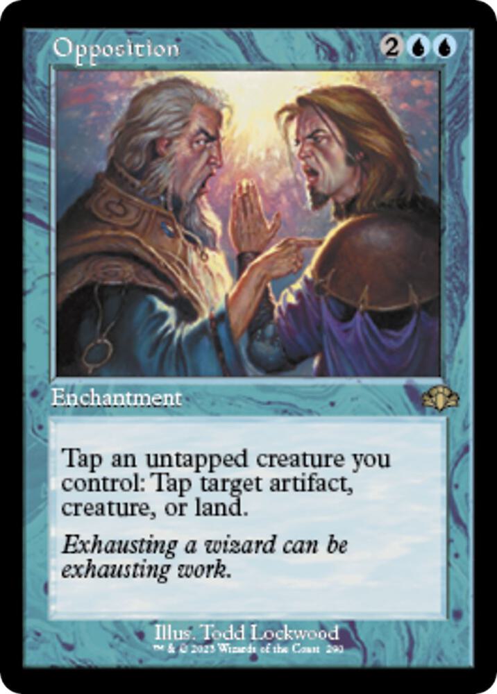 Opposition (Retro Frame) [Dominaria Remastered] 290