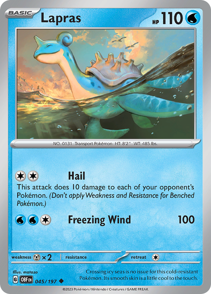 Lapras - 45/197 Obsidian Flames