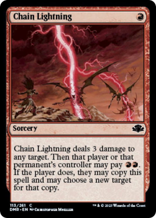 Chain Lightning [Dominaria Remastered] 113
