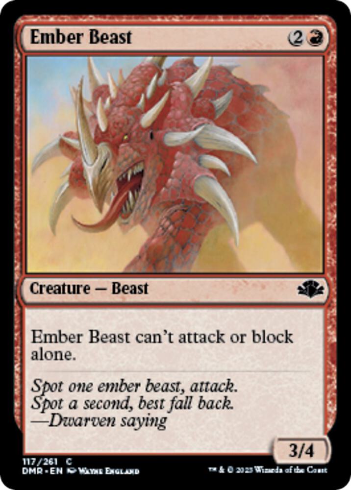 Ember Beast [Dominaria Remastered] 117