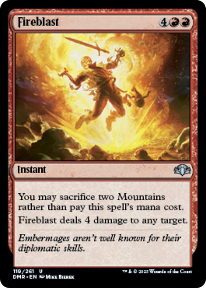 Fireblast [Dominaria Remastered] 119