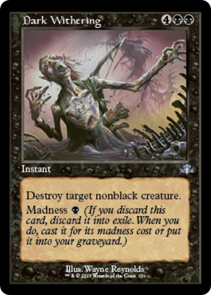 Dark Withering (Retro Frame) [Dominaria Remastered] 301