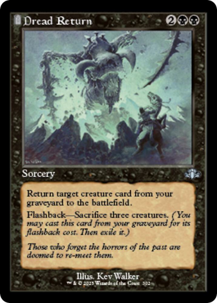 Dread Return (Retro Frame) [Dominaria Remastered] 302