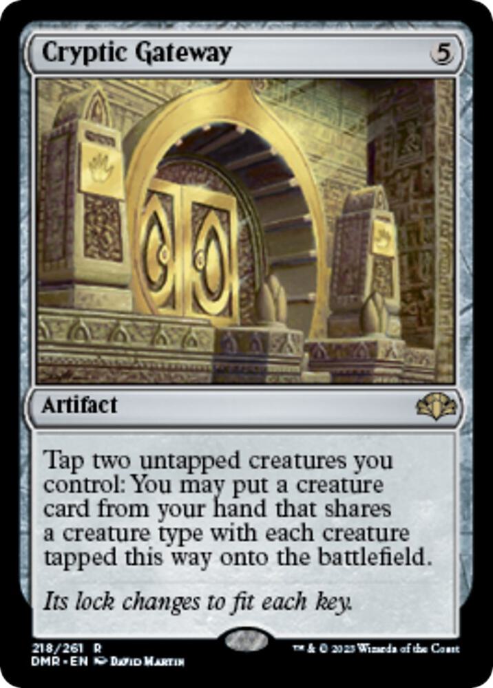 Cryptic Gateway [Dominaria Remastered] 218